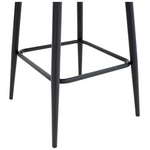 Σκαμπό Μπαρ Inflame Pakoworld pu Ανθρακί-Μέταλλο Μαύρο