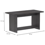 Τραπέζι Kumba Pakoworld σε Ανθρακί-Wenge Απόχρωση 80x40x42εκ