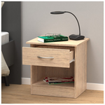 Κομοδίνο Kona Pakoworld σε oak Απόχρωση 40x34x42εκ