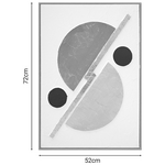 Πίνακας σε Καμβά Geometric Inart 52x4.5x72εκ