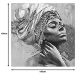 Πίνακας σε Καμβά Africana Inart 100x3x100εκ