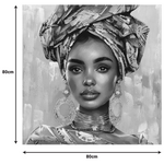 Πίνακας σε Καμβά Turban Inart 80x3x80εκ