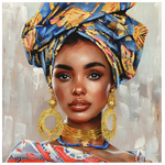 Πίνακας σε Καμβά Turban Inart 80x3x80εκ