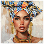 Πίνακας σε Καμβά Turban ι Inart 80x3x80εκ