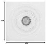 Πίνακας σε Καμβά Circled Inart 80x3x80εκ