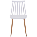 Τραπεζαρία Quana-Aurora i Pakoworld σετ 5τεμ σε Διάφανο-Λευκή Απόχρωση 120x70x75εκ