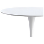 Τραπεζαρία Elijah-Ezra Pakoworld σετ 3τεμ pp-pu σε Γκρι-Λευκή Απόχρωση με Φυσικό Πόδι Φ60x74εκ