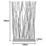 Διακοσμητικό Δαπέδου Barbin Pakoworld Teak-Suar Ξύλο σε Φυσική Απόχρωση 120x25x200εκ