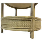 Βοηθητικό Τραπέζι Moody Pakoworld pe Rattan σε Φυσική Απόχρωση Φ55x51εκ