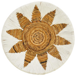 Διακοσμητικό Τοίχου Circy Inart σετ 3 τεμ Ψάθα σε Λευκή-Μπεζ Απόχρωση