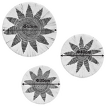 Διακοσμητικό Τοίχου Circy Inart σετ 3 τεμ Ψάθα σε Λευκή-Μπεζ Απόχρωση