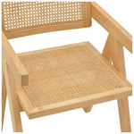 Πολυθρόνα Winslow Pakoworld Φυσικό Rubberwood 52x59x79εκ