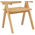 Πολυθρόνα Winslow Pakoworld Φυσικό Rubberwood 52x59x79εκ