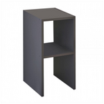 Κομοδίνο Deseo Pakoworld σε Ανθρακί Απόχρωση  30x30x60εκ