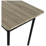 Τραπεζαρία Roza ii Pakoworld σετ 5τμχ mdf σε Γκρι Απόχρωση με Γκρι Μεταλλικά Πόδια 110x60x74εκ