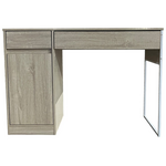 Γραφείο Εργασίας Kantor Pakoworld σε Φυσική Απόχρωση με Λευκό Μεταλλικό Πόδι 110x50x76εκ