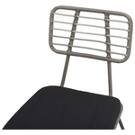 Τραπεζαρία Naoki - Kliton σετ 5τεμ Pakoworld Ανθρακί Αλουμίνιο και Μέταλλο σε Μαύρη Απόχρωση 80x80x74εκ