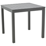 Τραπεζαρία Naoki - Kliton σετ 5τεμ Pakoworld Ανθρακί Αλουμίνιο και Μέταλλο σε Μαύρη Απόχρωση 80x80x74εκ