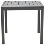 Τραπεζαρία Kliton-Clutch σετ 5τεμ Pakoworld  Αλουμίνιο σε Ανθρακί Απόχρωση 80x80x74εκ