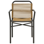 Τραπεζαρία Kliton-Clutch σετ 5τεμ Pakoworld  Αλουμίνιο σε Ανθρακί Απόχρωση 80x80x74εκ