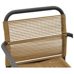 Τραπεζαρία Kliton-Clutch σετ 5τεμ Pakoworld  Αλουμίνιο σε Ανθρακί Απόχρωση 80x80x74εκ