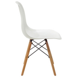 Τραπεζαρία Manka-Julita Pakoworld σετ 5τεμ σε Λευκή Απόχρωση 110x80x77εκ