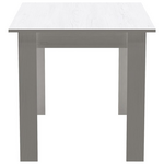 Τραπεζαρία Manka-Julita Pakoworld σετ 5τεμ σε Λευκή Απόχρωση 110x80x77εκ