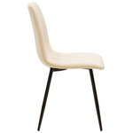 Τραπεζαρία Julita-Noor Pakoworld σετ 5τεμ mdf Λευκό-Μπεζ-Φυσικό Φ80x73εκ