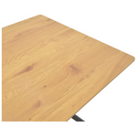 Τραπέζι Nerelis Pakoworld Φυσικό mdf και Πόδι Μαύρο Μέταλλο 160x90x75εκ