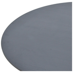 Τραπέζι Xuson Pakoworld mdf σε Ανθρακί Απόχρωση με Πόδι Μαύρο Μέταλλο Φ120x75εκ