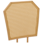 Σκαμπό Μπαρ Camilla i Pakoworld Φυσικό pe Rattan με Μπεζ Ύφασμα και Μέταλλο σε Φυσική Απόχρωση 47.5x58x117εκ