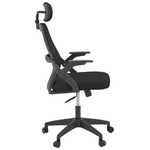 Καρέκλα Γραφείου Peja Pakoworld Mesh Ύφασμα Μαύρο 58x60x107-117εκ