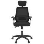 Καρέκλα Γραφείου Peja Pakoworld Mesh Ύφασμα Μαύρο 58x60x107-117εκ