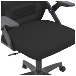 Καρέκλα Γραφείου Peja Pakoworld Mesh Ύφασμα Μαύρο 58x60x107-117εκ