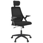 Καρέκλα Γραφείου Peja Pakoworld Mesh Ύφασμα Μαύρο 58x60x107-117εκ