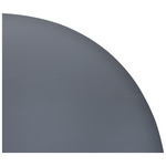 Τραπέζι Canicule Pakoworld Μασίφ Ξύλο Ακακίας σε Μαύρη Απόχρωση Φ150x75εκ