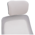 Καρέκλα Γραφείου Peja Pakoworld Mesh Ύφασμα Γκρι-Μπεζ με Μαύρο Σκελετό 58x60x107-117εκ