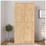 Παπουτσοθήκη-Ντουλάπι Felicity Pakoworld Χρώμα Φυσικό mo 60x32x127εκ