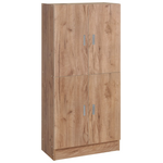 Παπουτσοθήκη-Ντουλάπι Felicity Pakoworld Χρώμα Φυσικό mo 60x32x127εκ