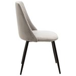 Τραπεζαρία Gustas-Giselle Pakoworld σετ 5τεμ Λευκό Μαρμάρου Sintered Stone-Βελούδο Γκρι 120x60x75εκ