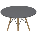 Τραπεζαρία Gustas-Luciano i Pakoworld σετ 5τεμ Λευκό Μαρμάρου Sintered Stone-Ανθρακί Ύφασμα 120x60x75εκ