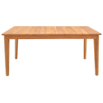 Τραπέζι ory Pakoworld Teak Ξύλο σε Φυσική Απόχρωση 160x80x75εκ