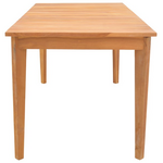 Τραπέζι ory Pakoworld Teak Ξύλο σε Φυσική Απόχρωση 160x80x75εκ