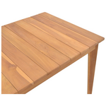 Τραπέζι ory Pakoworld Teak Ξύλο σε Φυσική Απόχρωση 160x80x75εκ