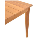 Τραπέζι ory Pakoworld Teak Ξύλο σε Φυσική Απόχρωση 160x80x75εκ