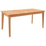 Τραπέζι ory Pakoworld Teak Ξύλο σε Φυσική Απόχρωση 160x80x75εκ