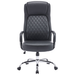 Καρέκλα Γραφείου Διευθυντή Venza Pakoworld pu σε Μαύρη Απόχρωση 70x65x117-124εκ