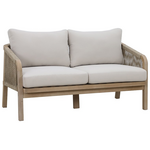 Σαλόνι Κήπου Malibu Pakoworld Μασίφ Ξύλο Ακακίας-Ύφασμα Μπεζ