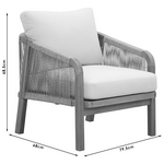 Σαλόνι Κήπου Malibu Pakoworld Μασίφ Ξύλο Ακακίας-Ύφασμα Μπεζ