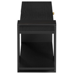 Έπιπλο Τηλεόρασης Standi Pakoworld σε Μαύρο-Μαύρο Μαρμάρου Απόχρωση 120x25x36.8εκ